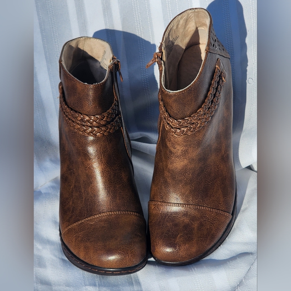 JBU Jambu Adventure Designs Cabernet Brown Vegan Womens Sz 10M Ankle Boots